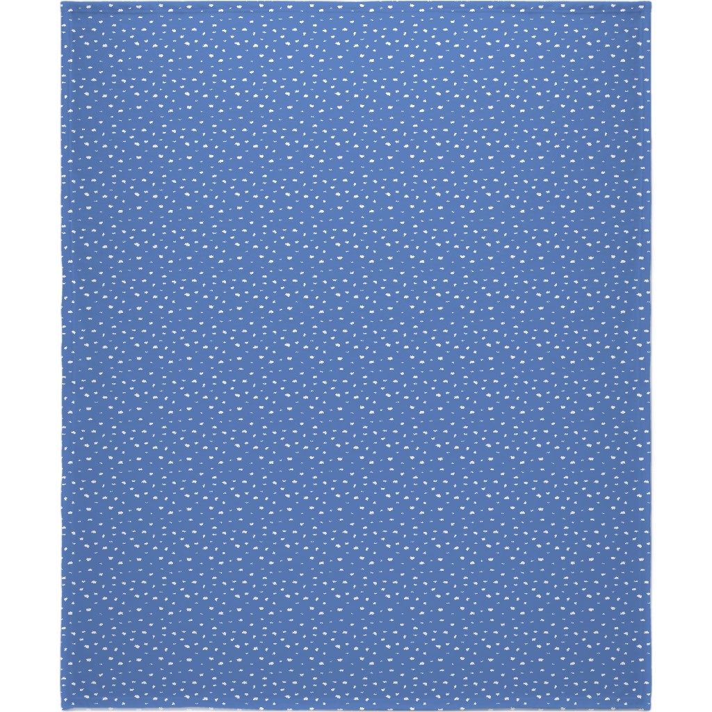 Shells - Blue Blanket, Fleece, 50x60, Blue