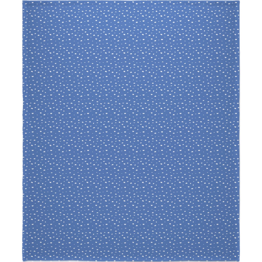Shells - Blue Blanket, Fleece, 50x60, Blue, True Blue