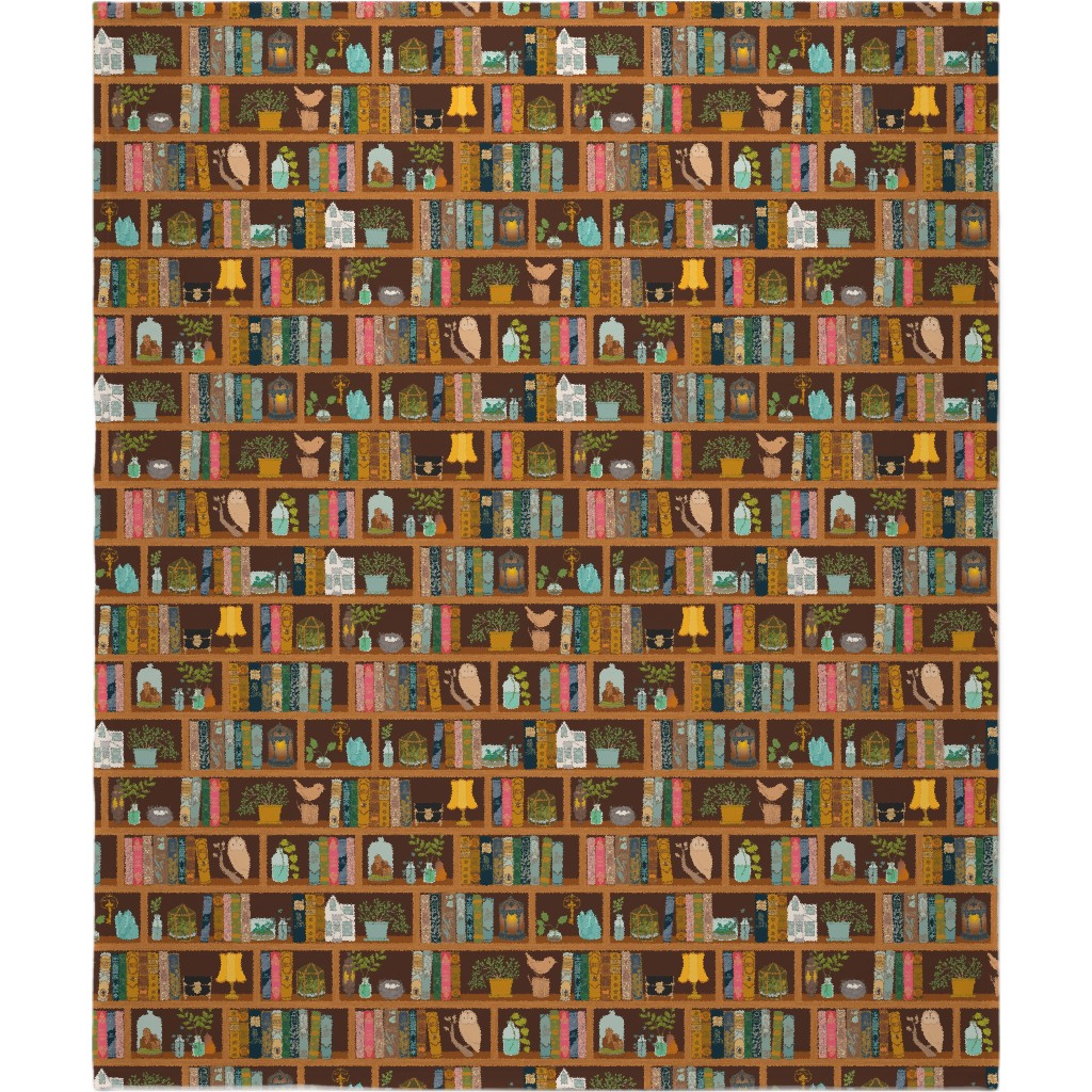 a Treasured Library Blanket, Plush Fleece, 50x60, Multicolor