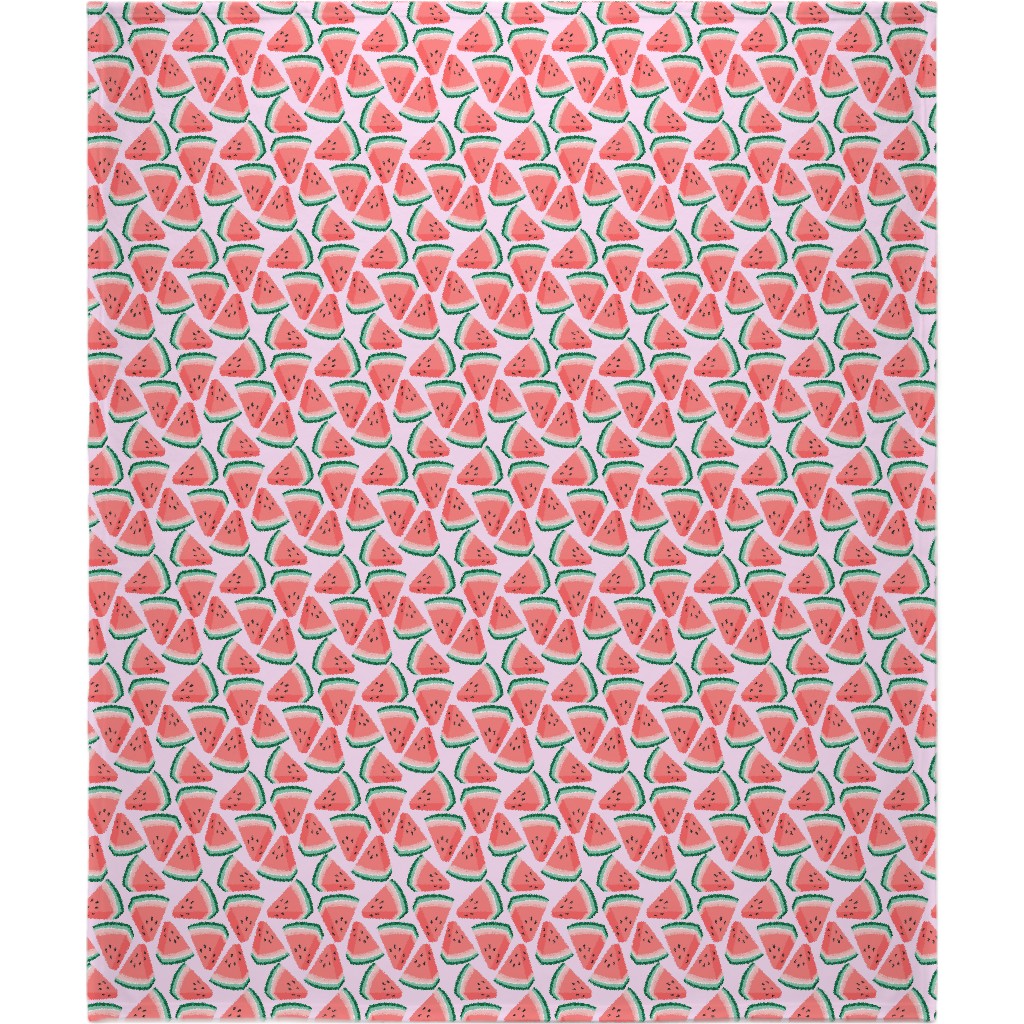 Watercolor - Pink Blanket, Plush Fleece, 50x60, Pink, Bright Pink