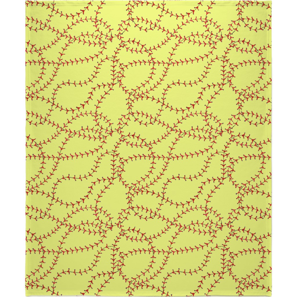 Ball Blanket, Plush Fleece, 50x60, Yellow