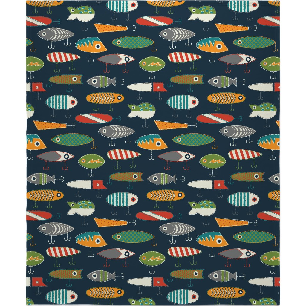 Hooked Up - Multi Blanket, Sherpa, 50x60, Multicolor