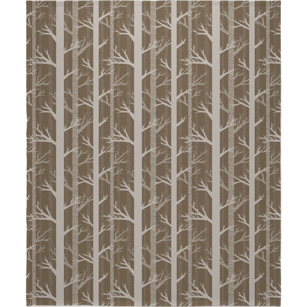 Winter Woods - Fawn Blanket, Sherpa, 50x60, Brown