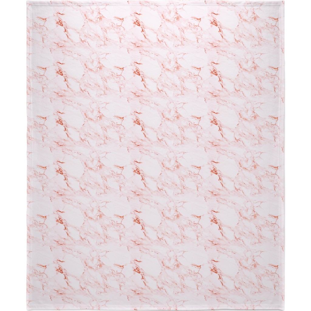 Marble - Blush Blanket, Sherpa, 50x60, Pink
