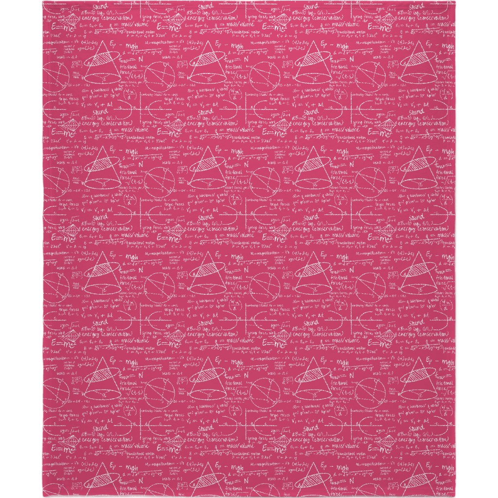 Common Equations Blanket, Sherpa, 50x60, Pink