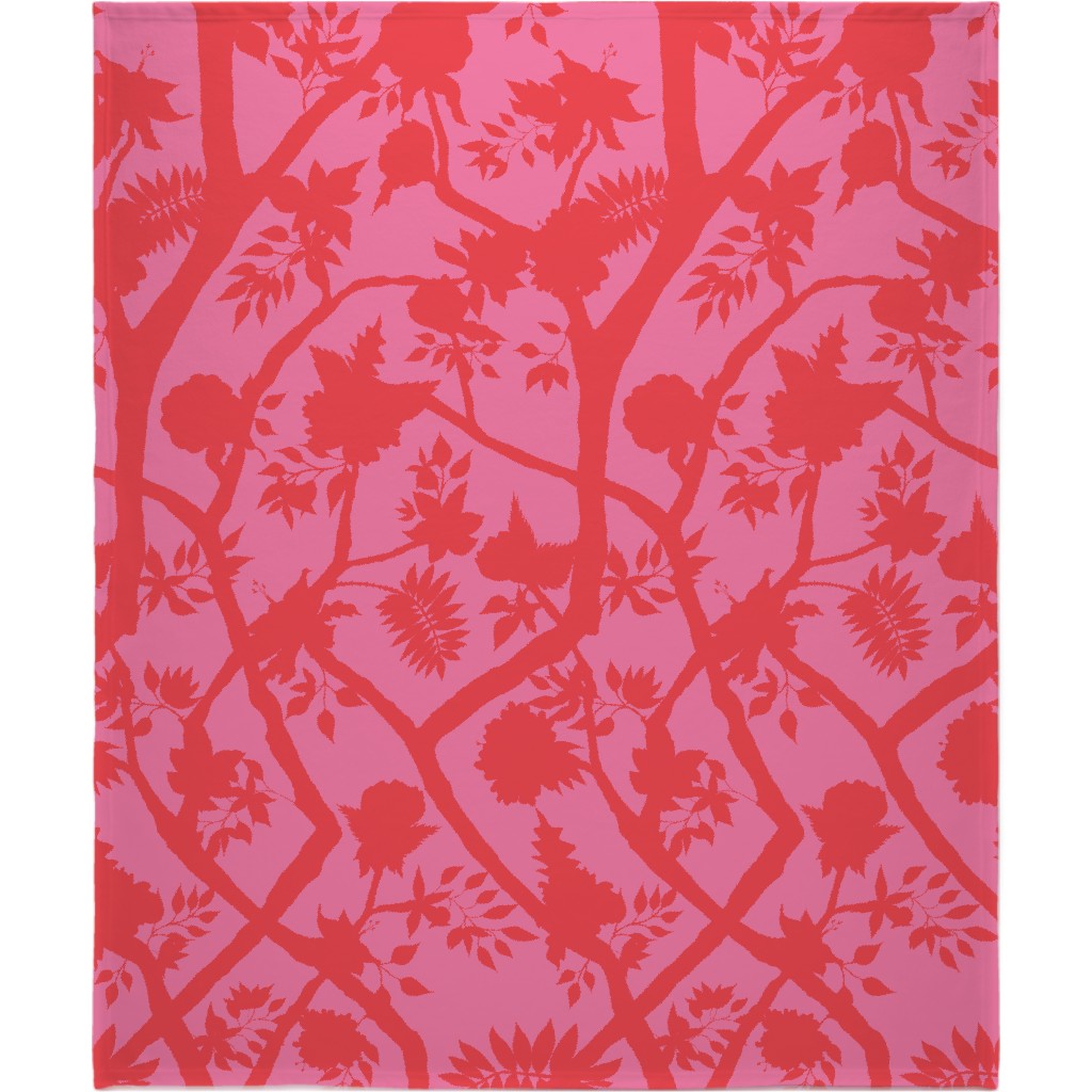 Peony Brand Mural - Pink Blanket, Sherpa, 50x60, Pink