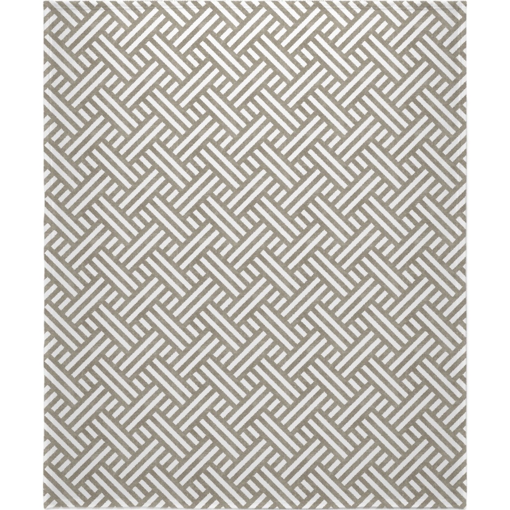 Farmhouse Weave Blanket, Sherpa, 50x60, Gray, Cafe