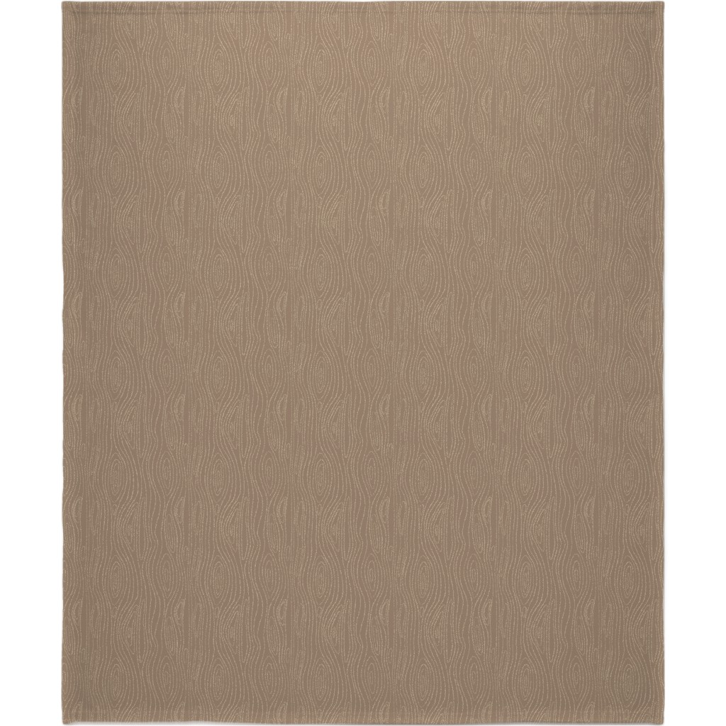 Wood Grain Blanket, Sherpa, 50x60, Brown