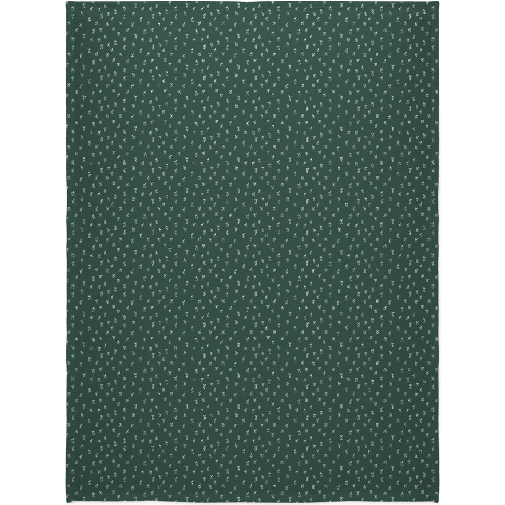 Christmas Presents on Green Blanket, Fleece, 60x80, Green