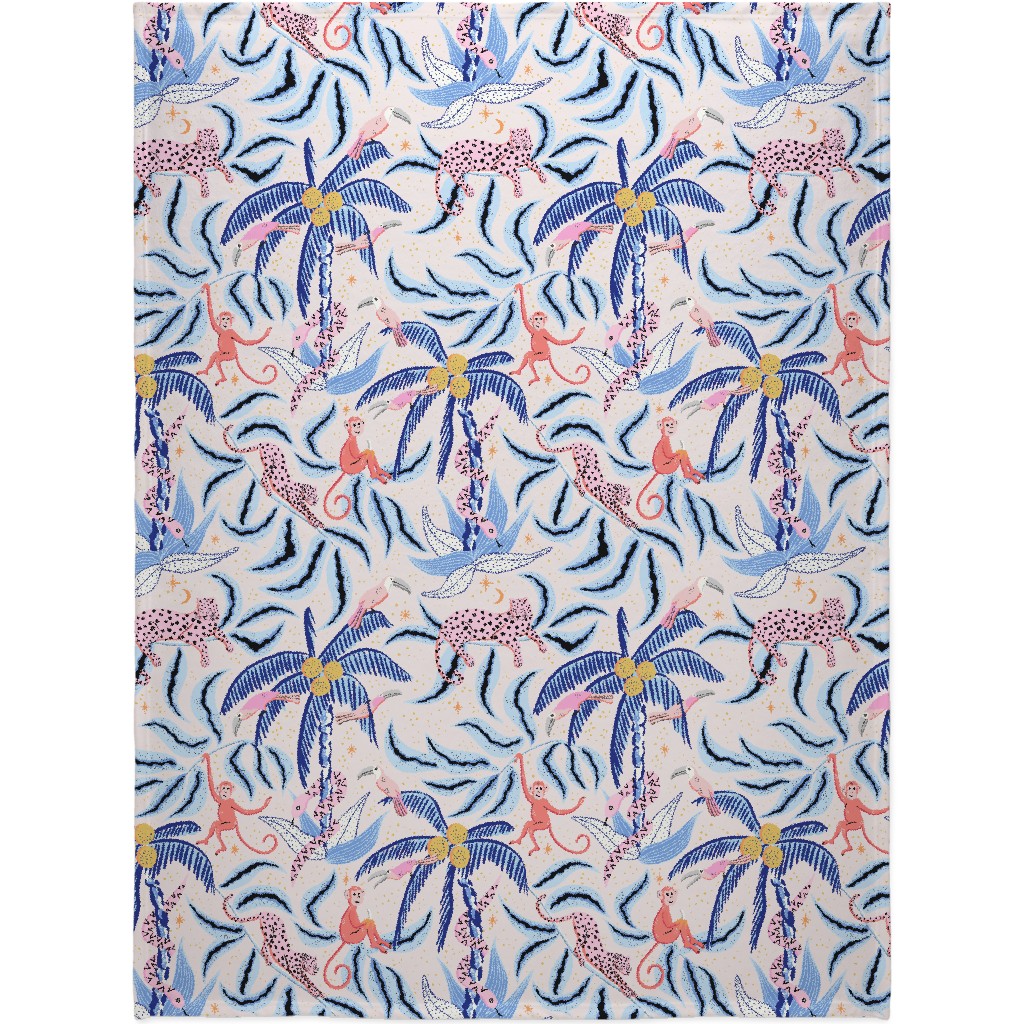 Tropical Surrealism - Bright Blanket, Fleece, 60x80, Multicolor