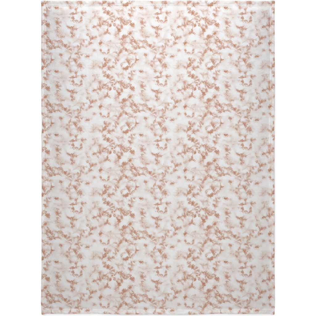 Inked Tie Dye Blanket, Fleece, 60x80, Beige, Pearl