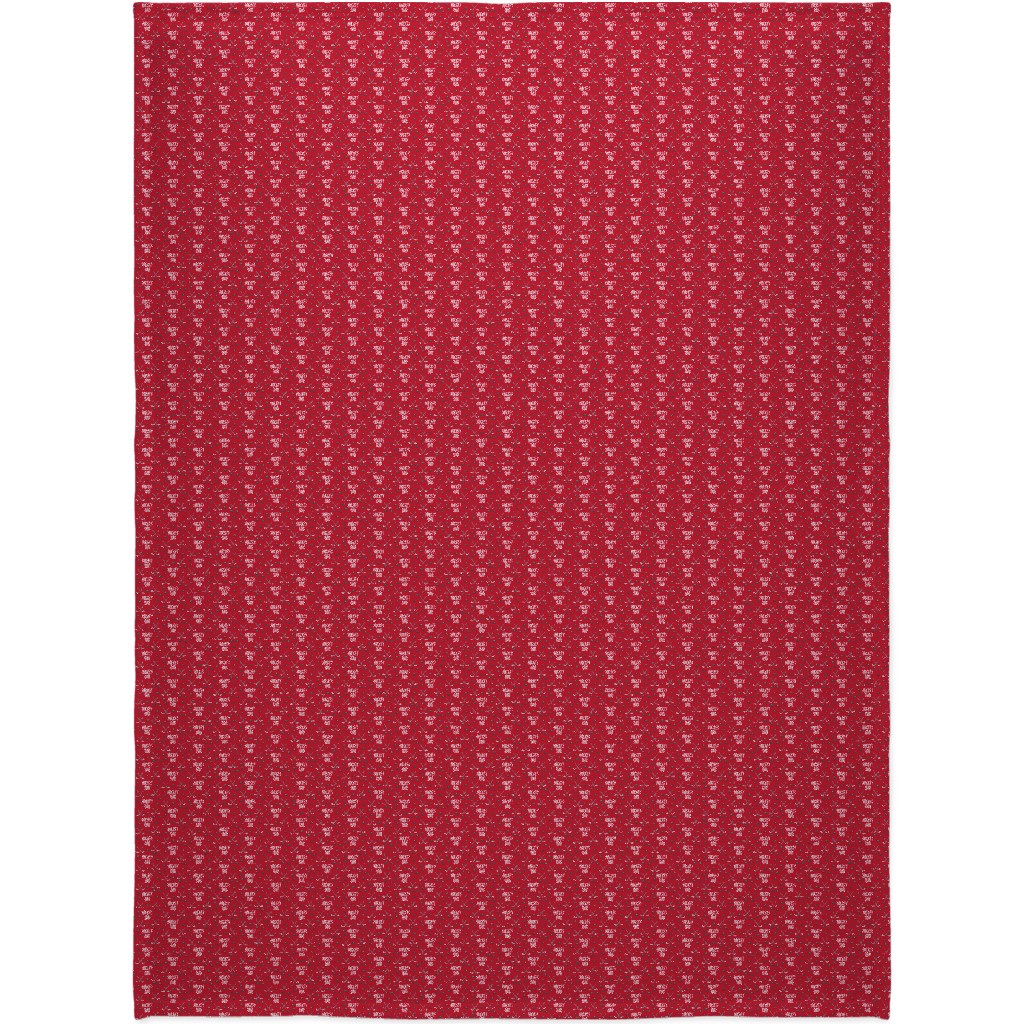 Hockey Dad - Red Blanket, Fleece, 60x80, Red, Red