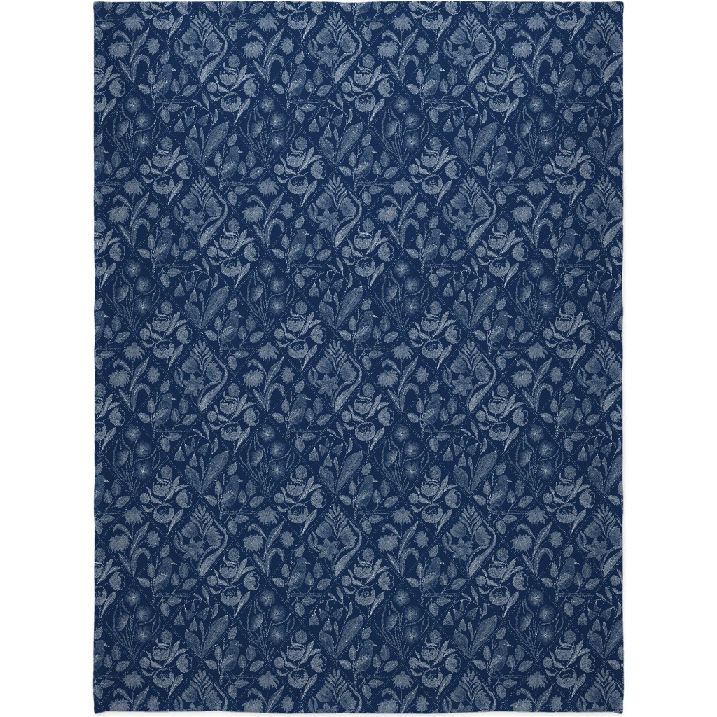 Toile De Joy - Blue Blanket, Fleece, 60x80, Blue