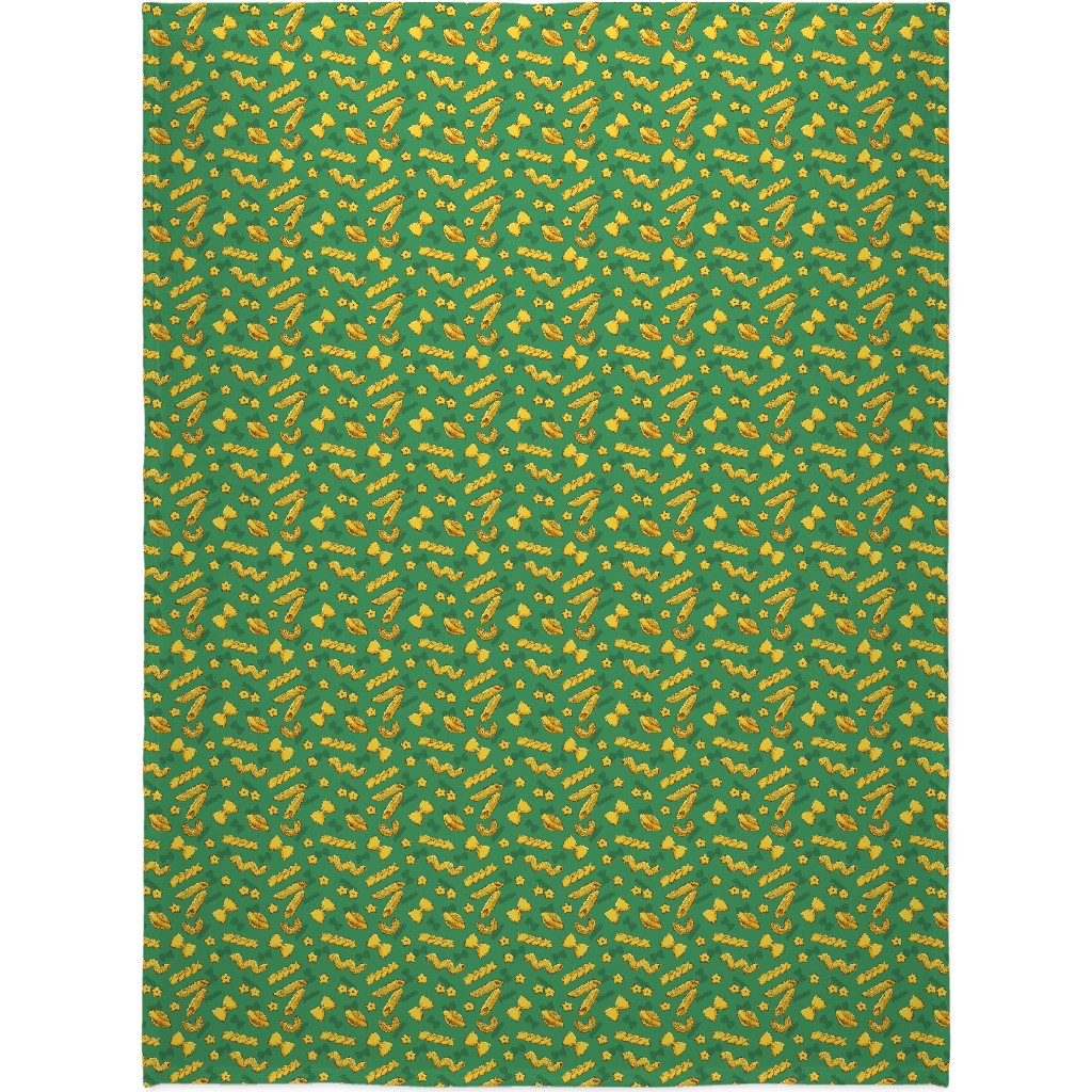 Pasta Blanket, Fleece, 60x80, Green, Spearmint