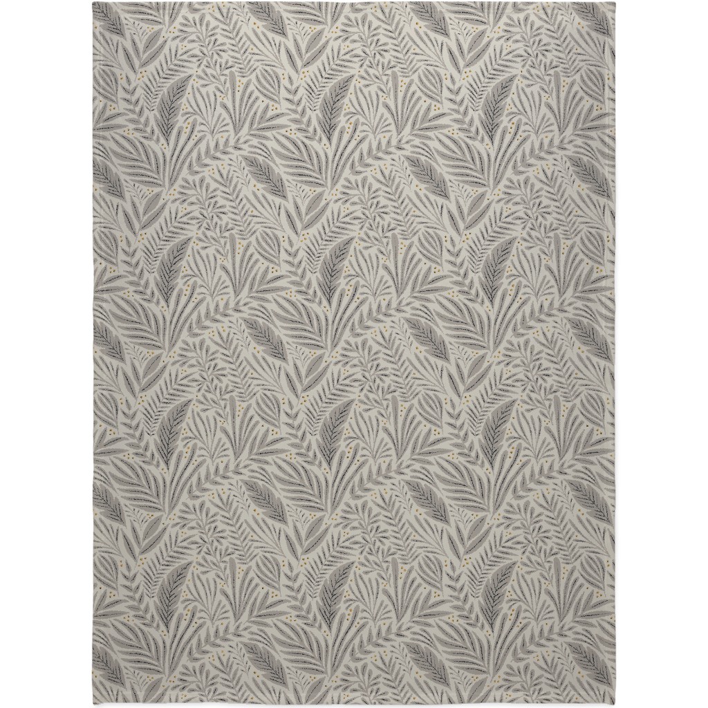 Annette Blanket, Fleece, 60x80, Gray