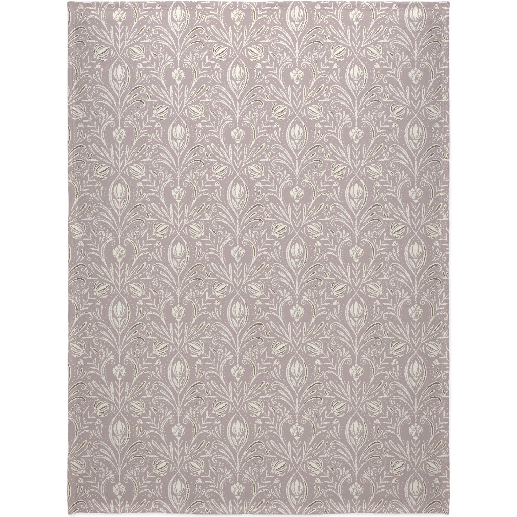 Rochelle Blanket, Fleece, 60x80, Purple, Rye