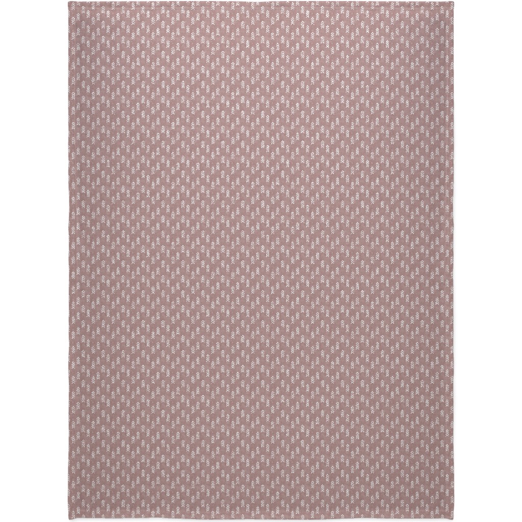 Arrows on Fading Rose Blanket, Fleece, 60x80, Pink