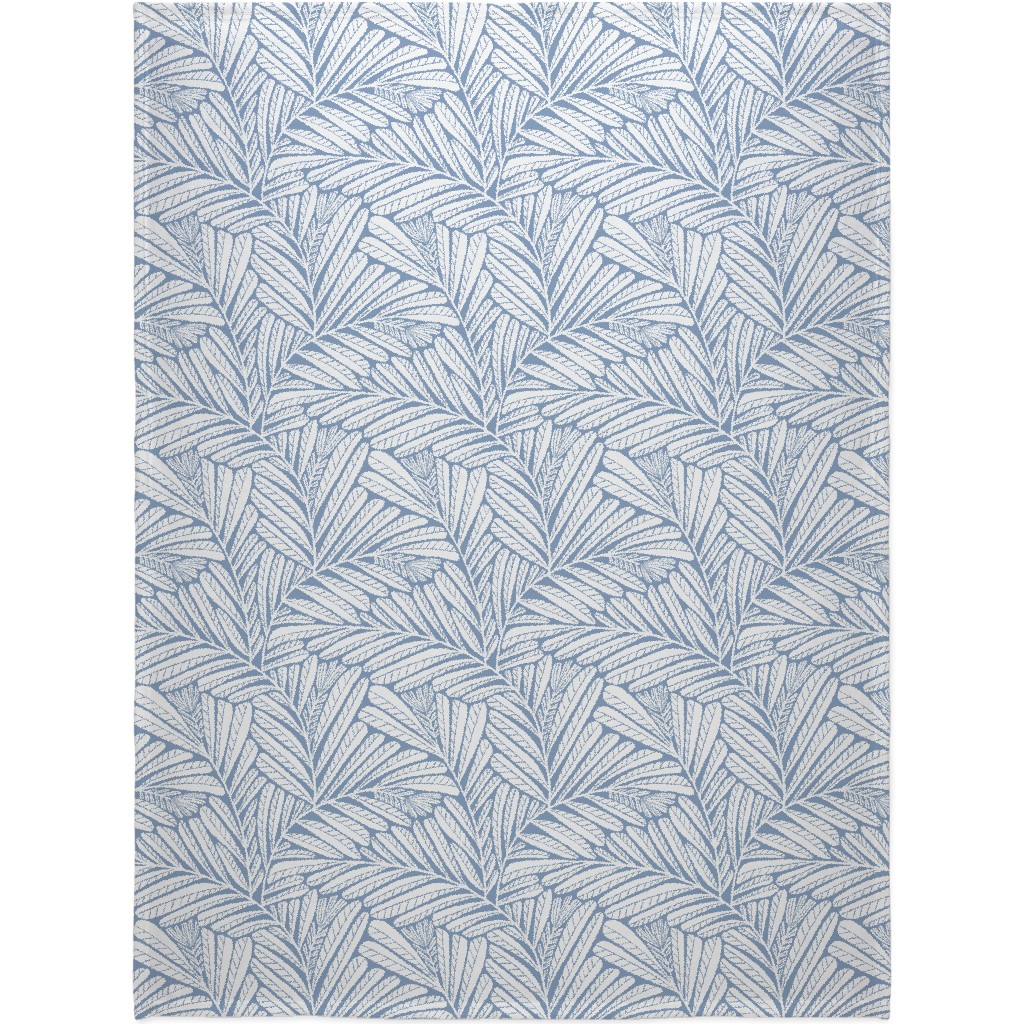 Irene - Blue Blanket, Fleece, 60x80, Blue, True Blue