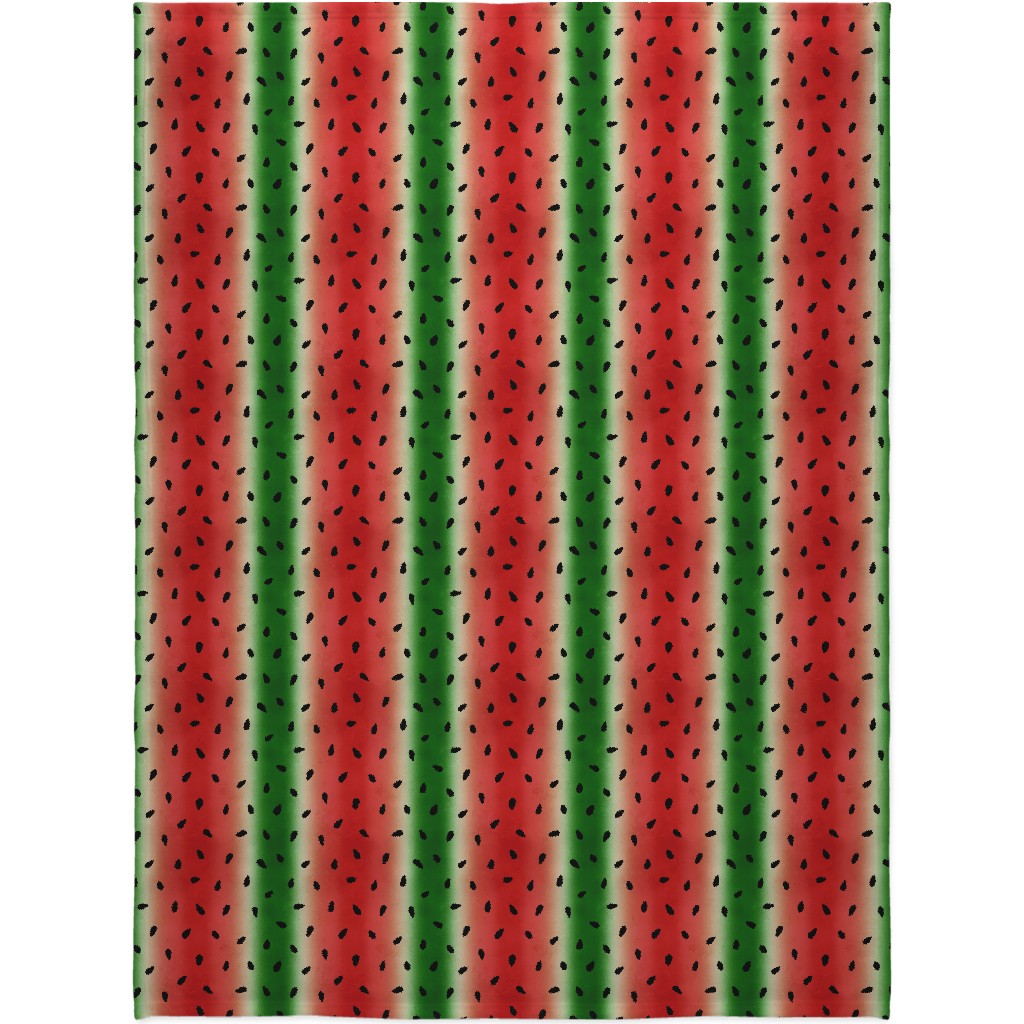 Watermelon Diagonal Stripes Blanket, Fleece, 60x80, Multicolor