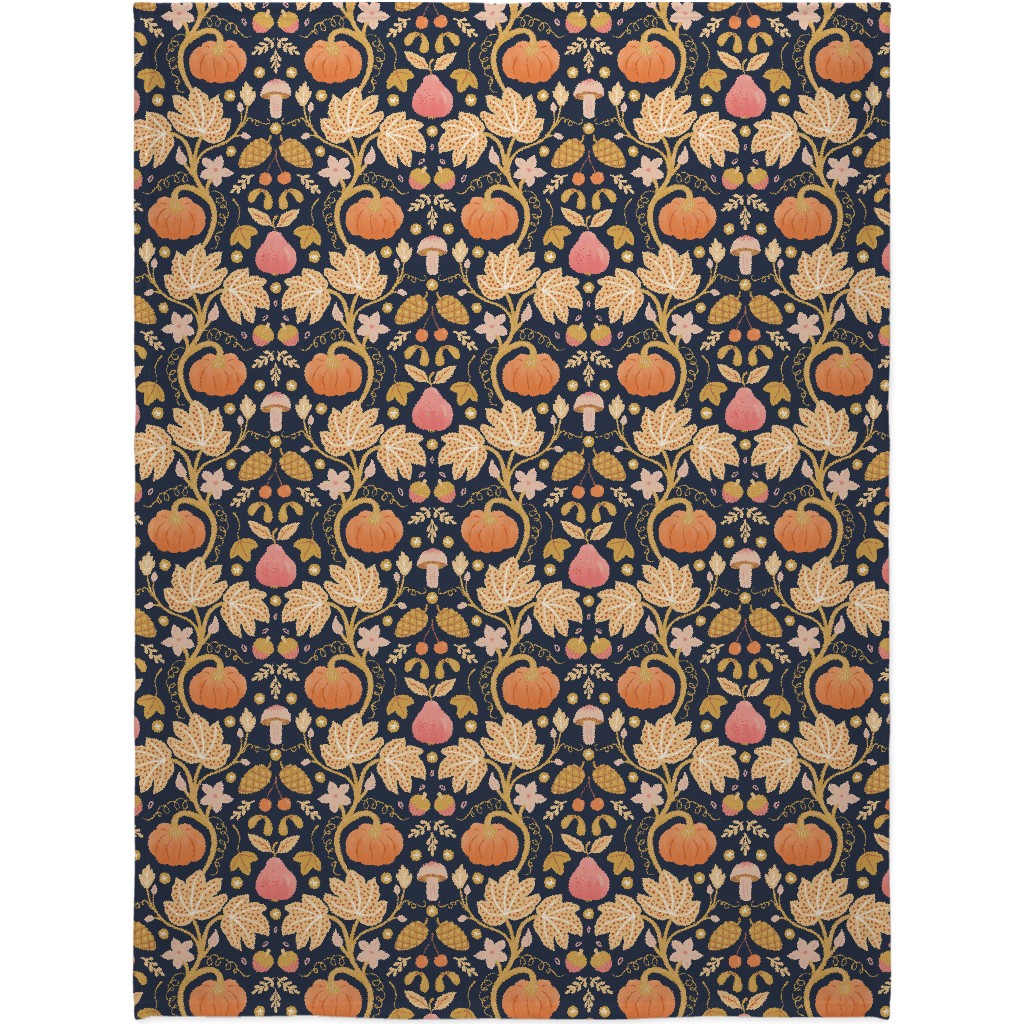 Autumn Gold - Multi Blanket, Fleece, 60x80, Orange