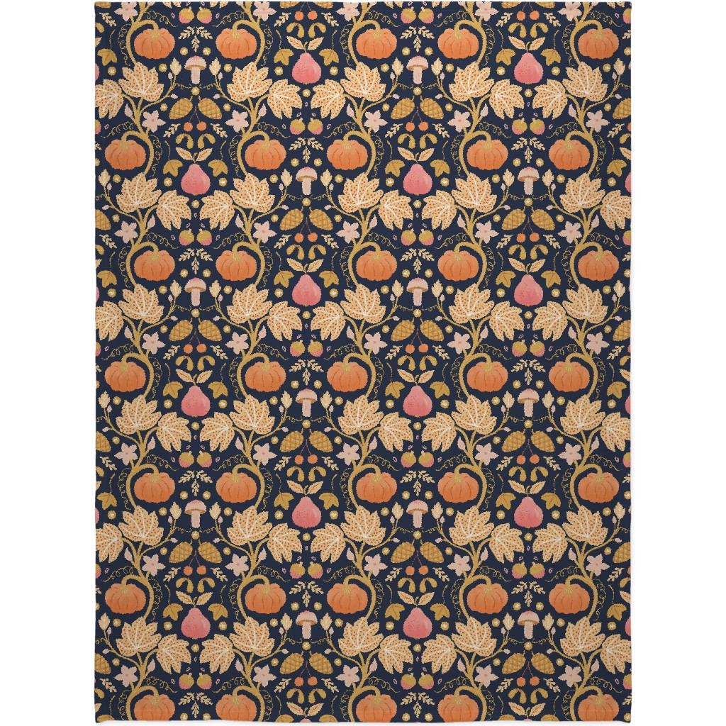 Autumn Gold - Multi Blanket, Fleece, 60x80, Orange, Orange