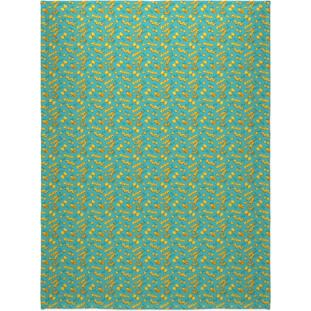Pasta Blanket, Fleece, 60x80, Blue
