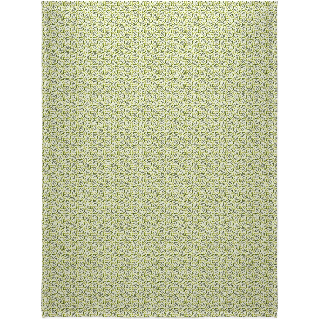 I'm Kind of a Big Dill Pickles - Green Blanket, Fleece, 60x80, Green