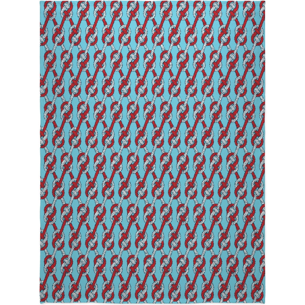 Sailor's Knots Blanket, Fleece, 60x80, Multicolor