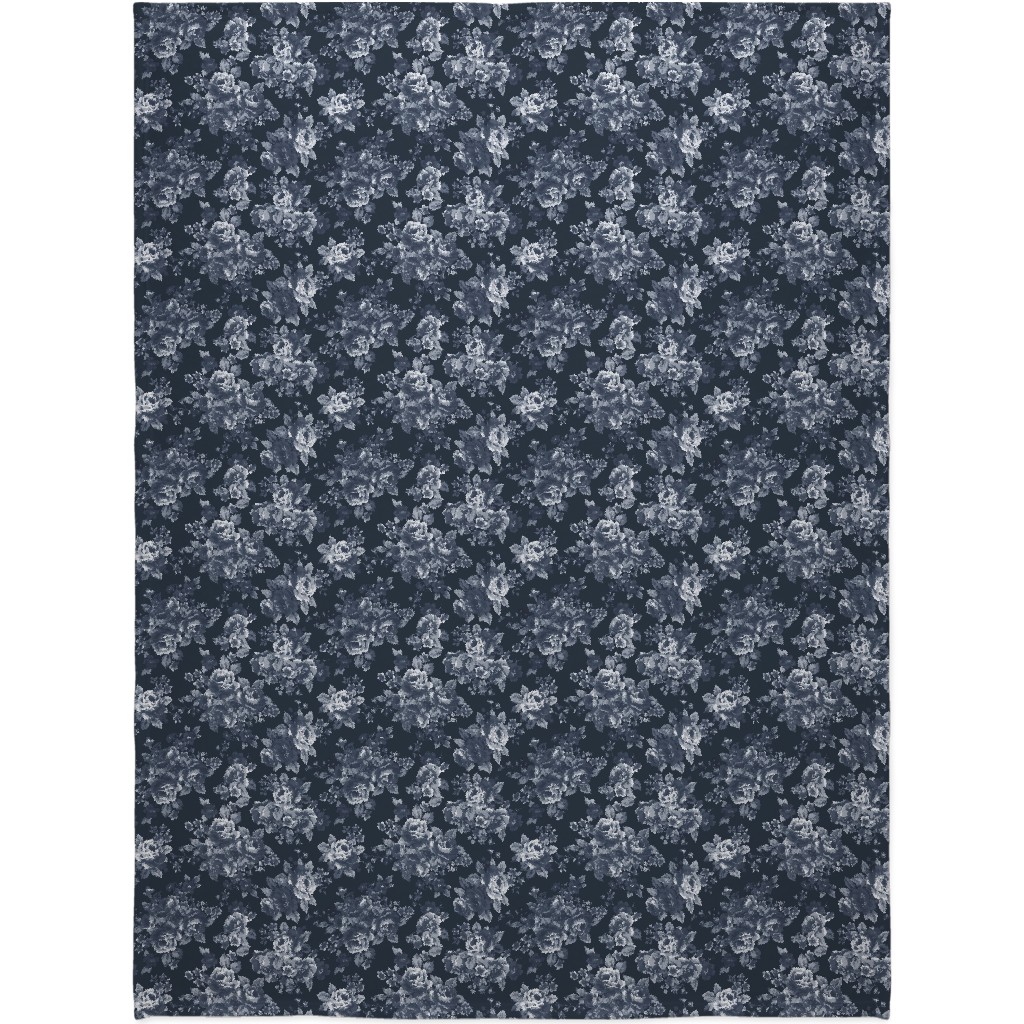 Navy Blue Fleece Blanket