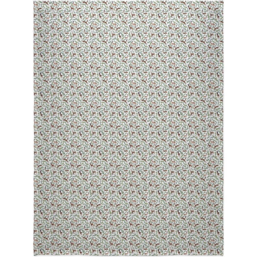 Loved Dearly - Green and Brown Blanket, Fleece, 60x80, Green, Classic Green