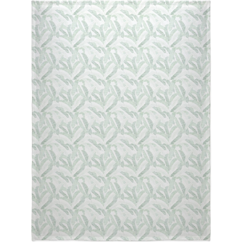 Banana Leaf - Light Blanket, Fleece, 60x80, Green