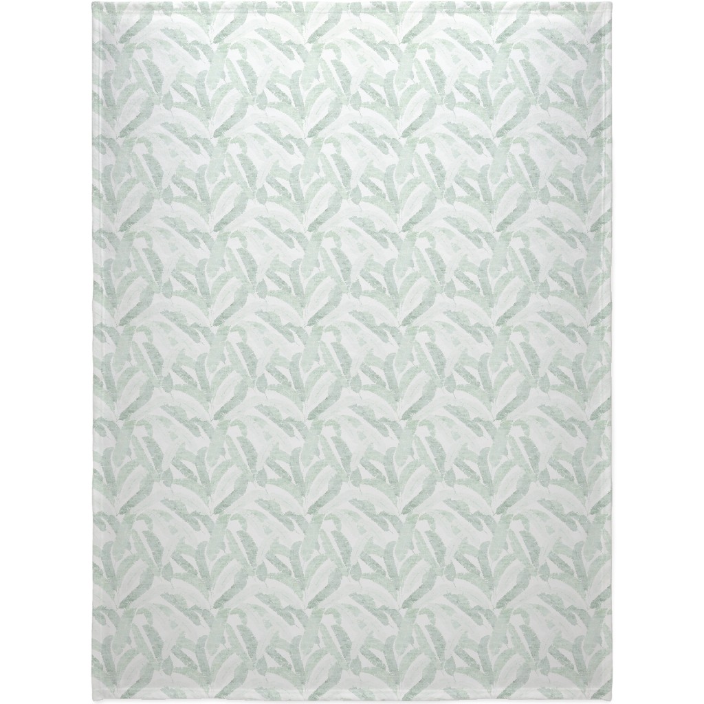 Banana Leaf - Light Blanket, Fleece, 60x80, Green, Classic Green