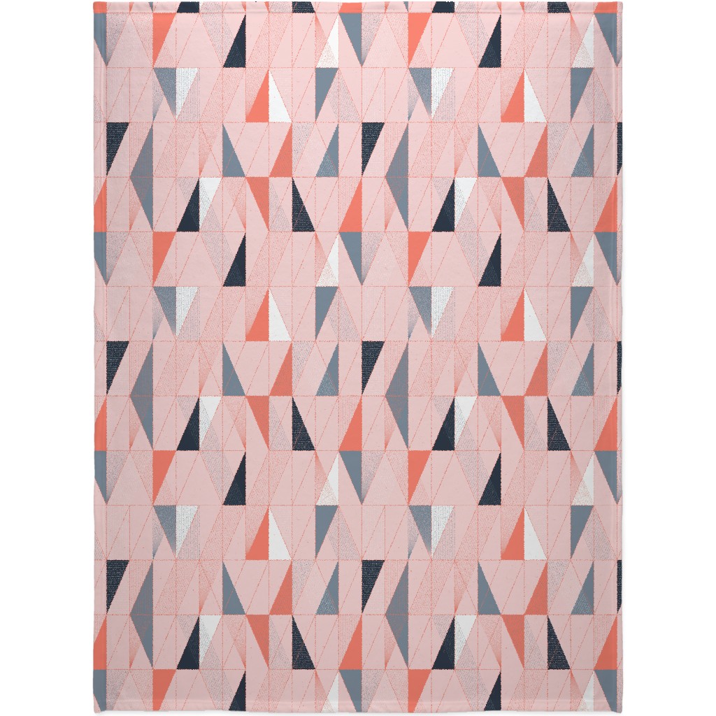 Mod Deco Miami Sunset - Multi Blanket, Fleece, 60x80, Pink