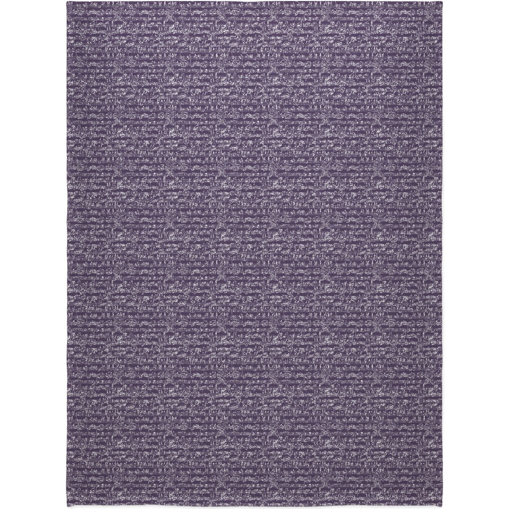 Handwritten Sheet Music Blanket, Fleece, 60x80, Purple, Verbena
