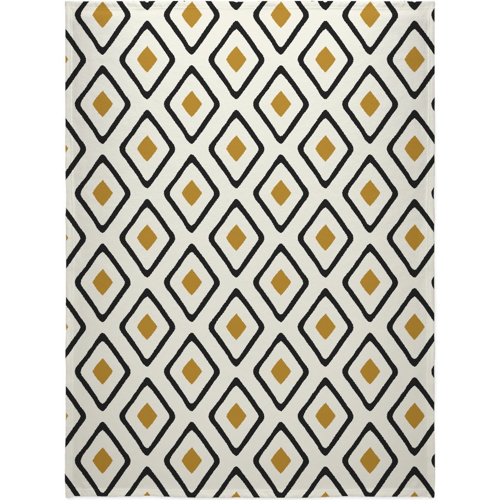 Diamond in Diamond - Neutral Blanket, Fleece, 60x80, Beige, Pearl
