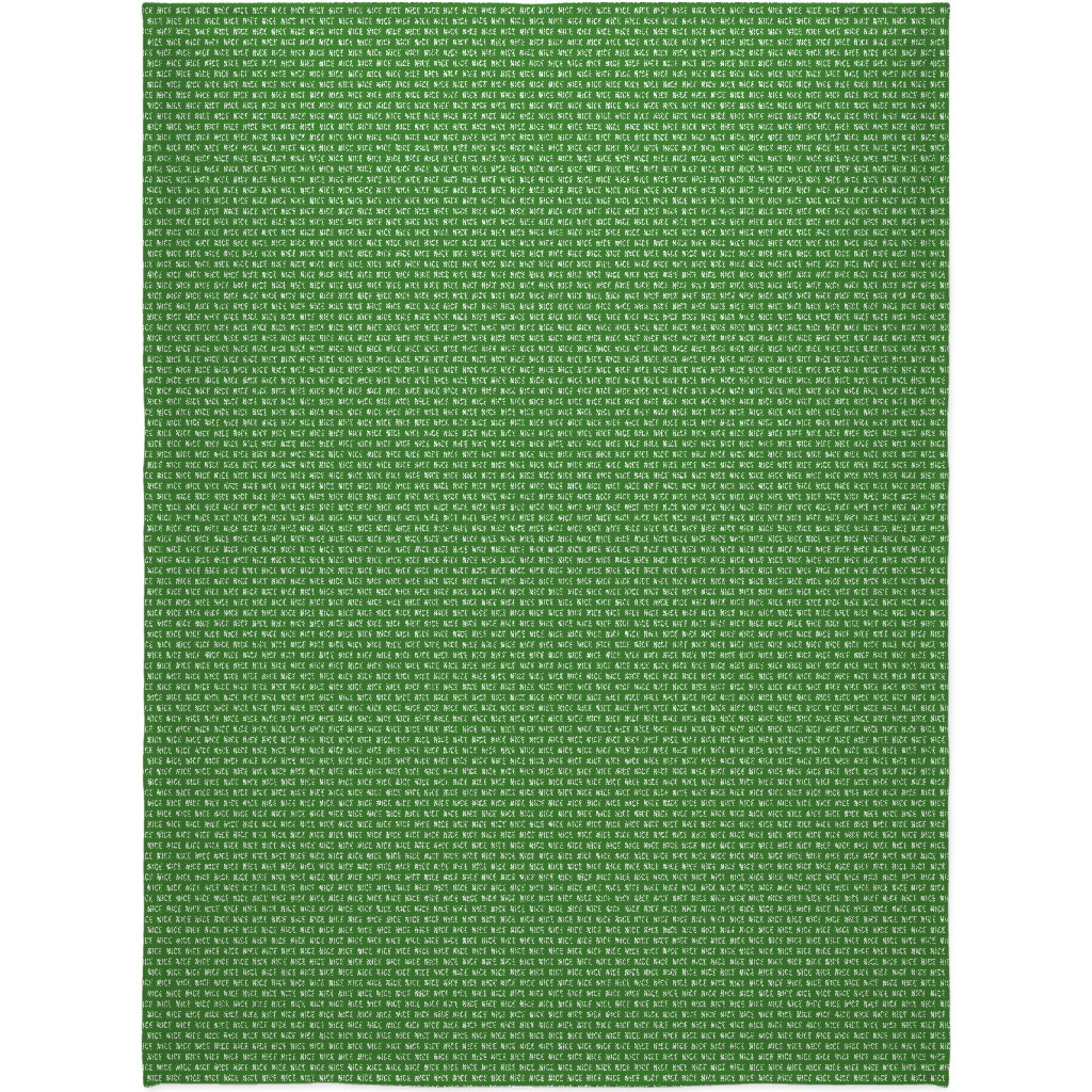 Nice - Green Blanket, Fleece, 60x80, Green, Classic Green