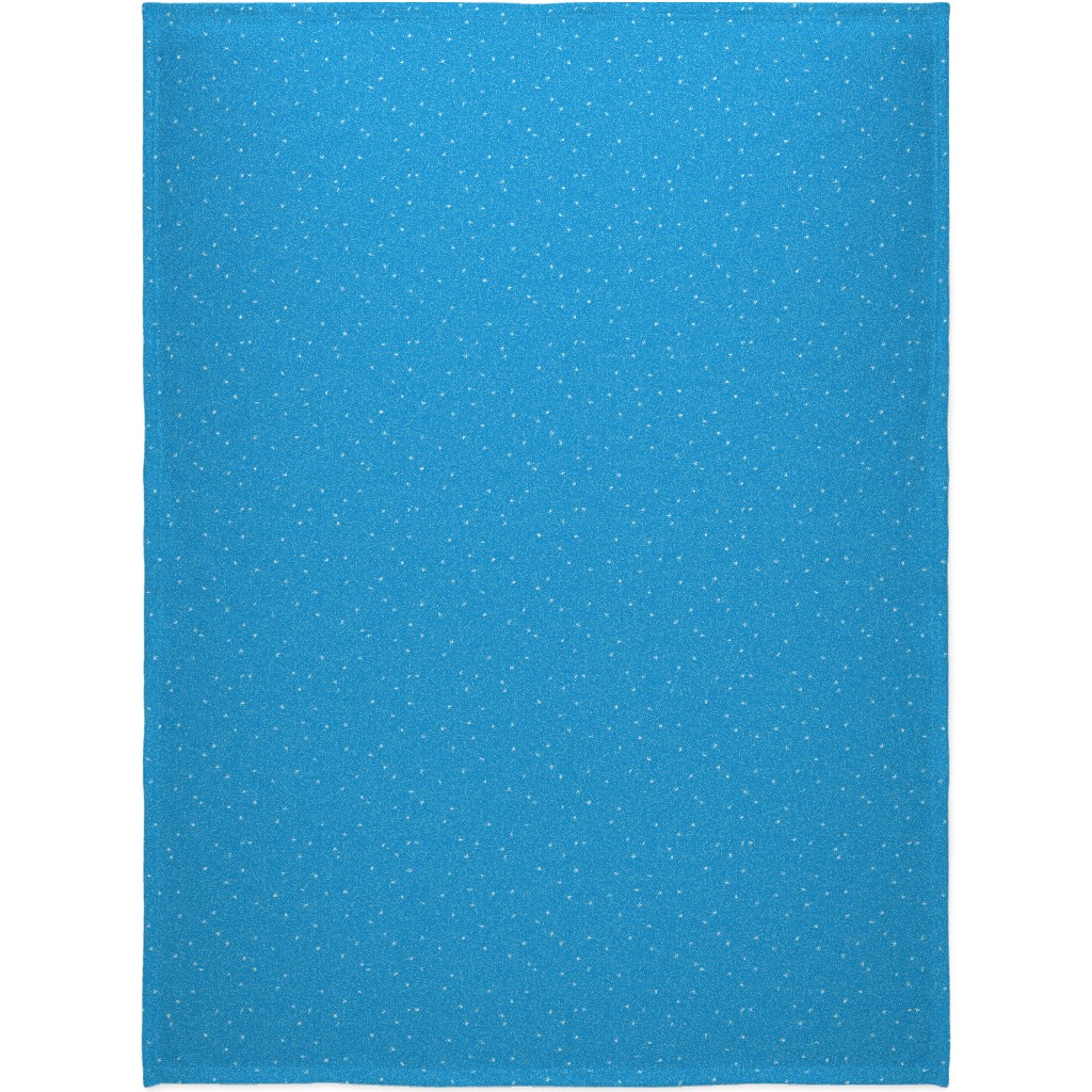 Holiday Hygge Snowflakes Blanket, Fleece, 60x80, Blue