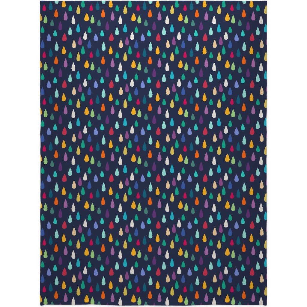 Jewelled Raindrops - Multi Blanket, Fleece, 60x80, Multicolor