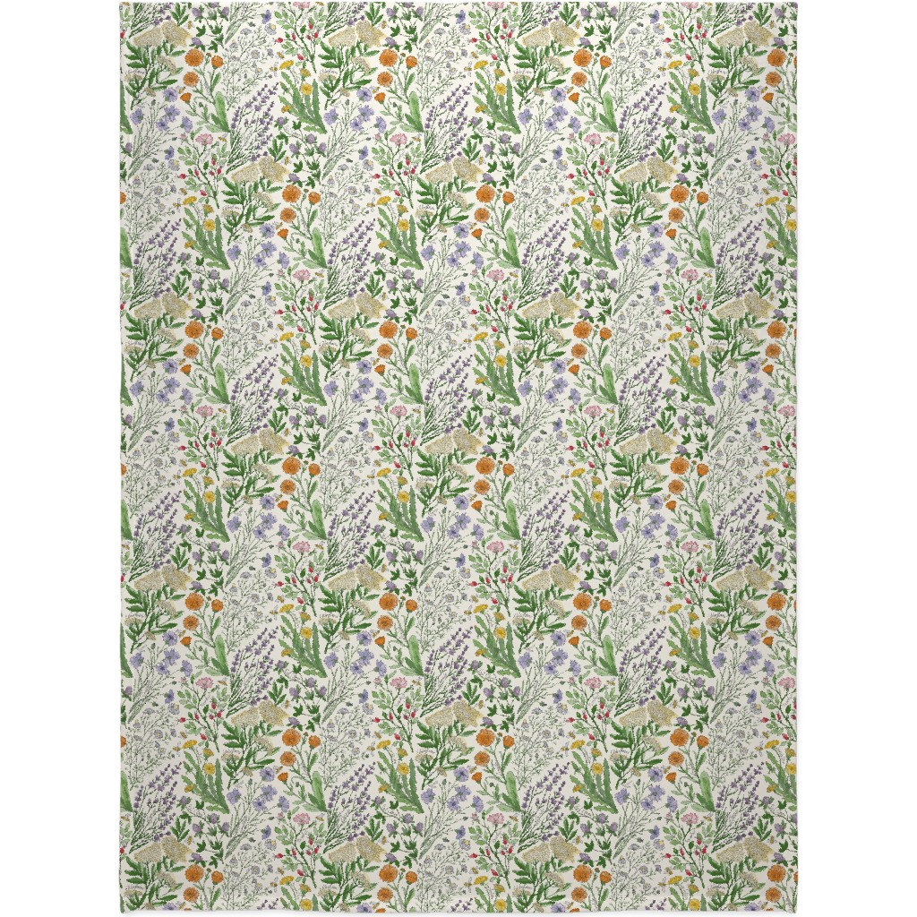Wildflowers - Multi Blanket, Plush Fleece, 60x80, Multicolor