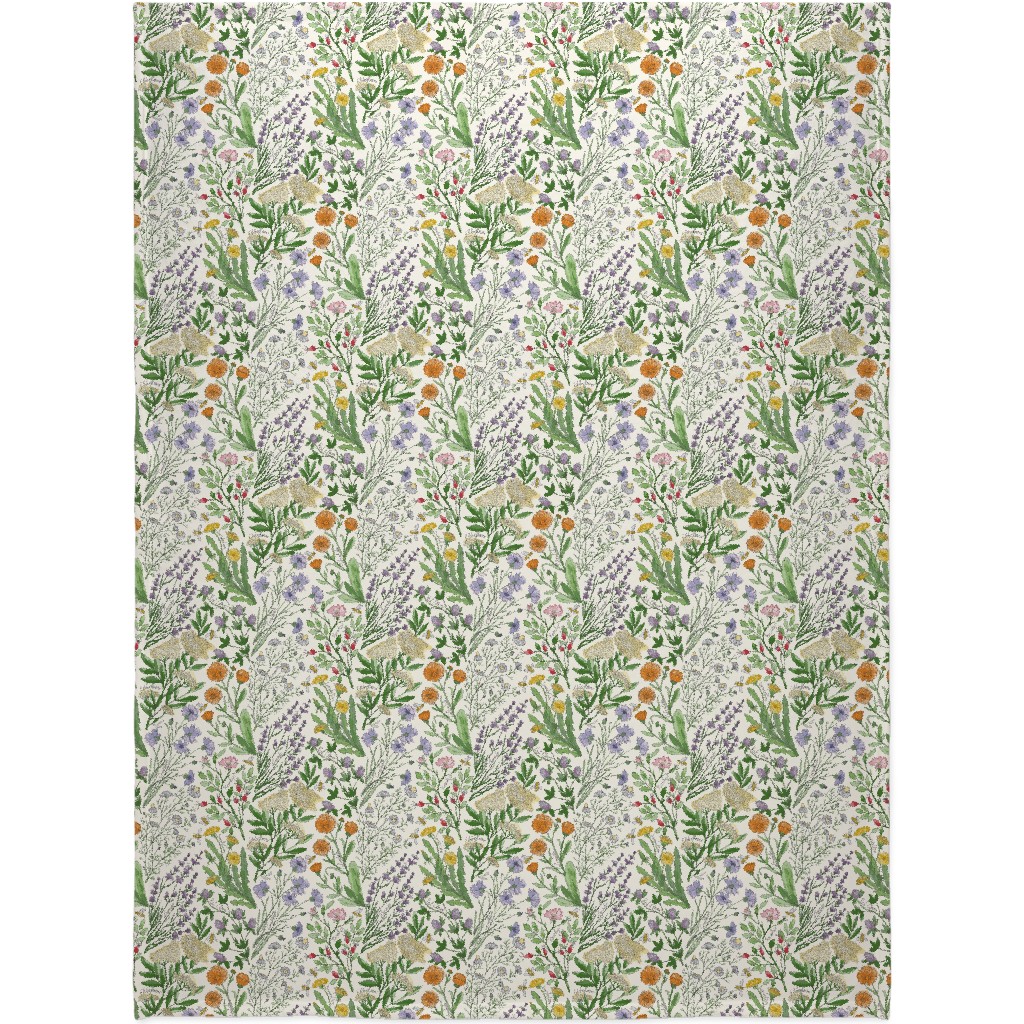 Wildflowers - Multi Blanket, Plush Fleece, 60x80, Multicolor