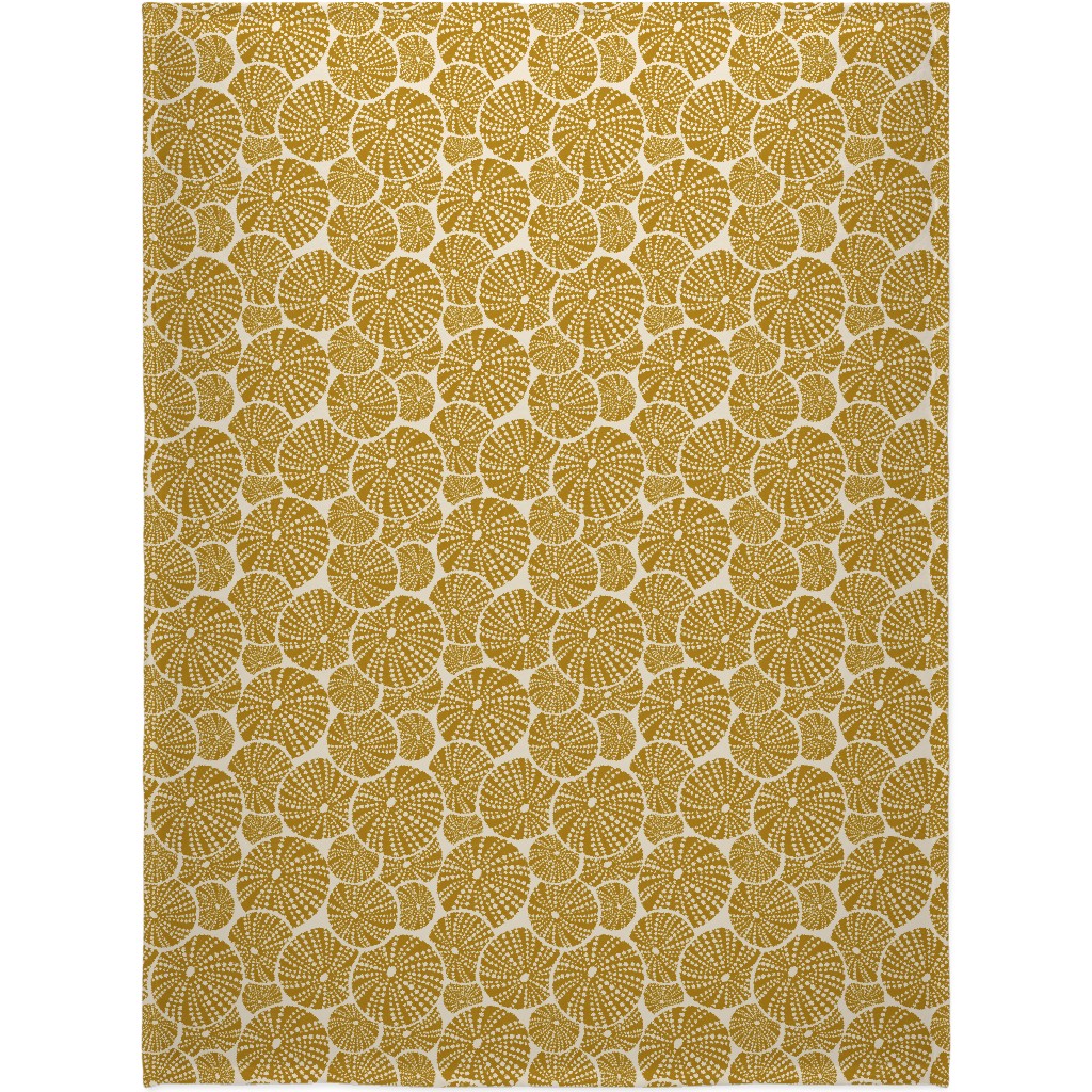 Bed of Urchins - Yellow Blanket, Plush Fleece, 60x80, Yellow, Classic Yellow