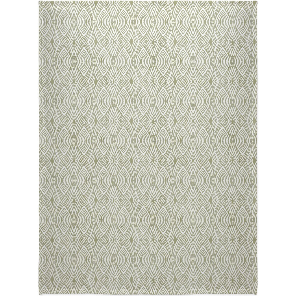 Katherine - Green Blanket, Plush Fleece, 60x80, Green