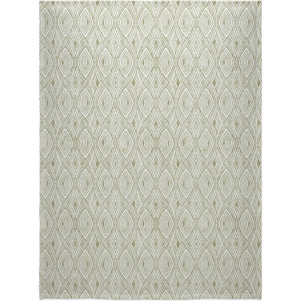 Katherine - Green Blanket, Plush Fleece, 60x80, Green, Classic Green