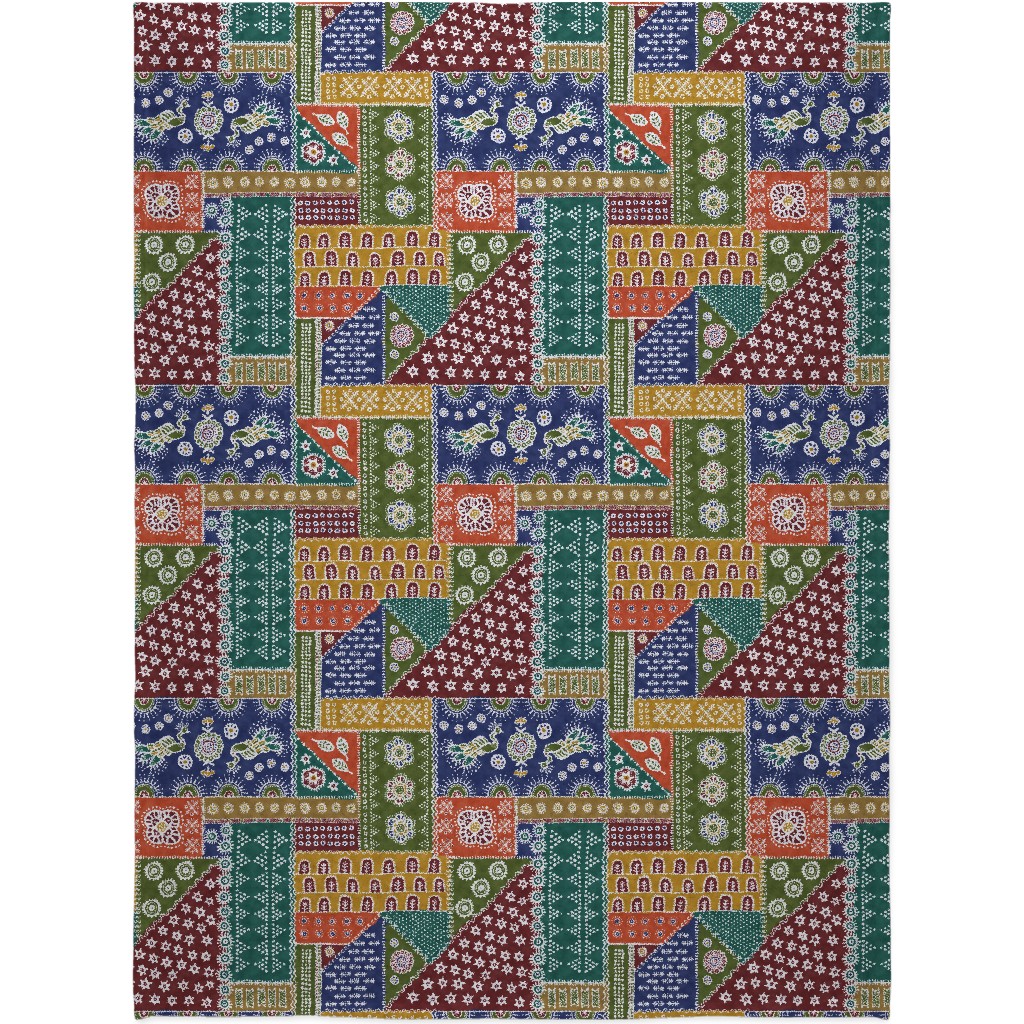 Batik Complete - Warm Blanket, Plush Fleece, 60x80, Multicolor
