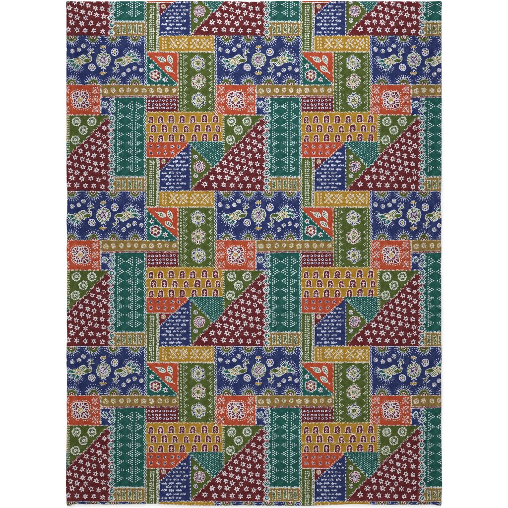 Batik Complete - Warm Blanket, Plush Fleece, 60x80, Multicolor