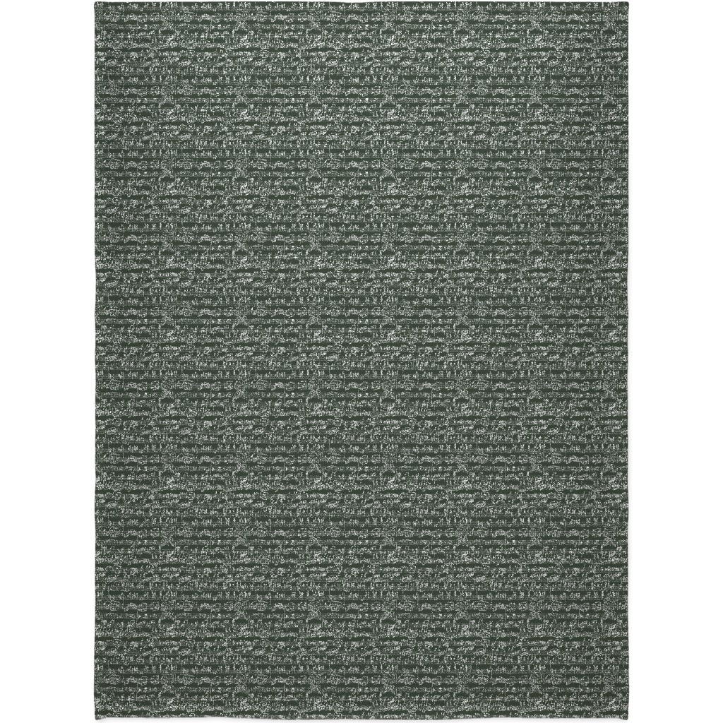 Handwritten Sheet Music Blanket, Plush Fleece, 60x80, Green, Seaweed