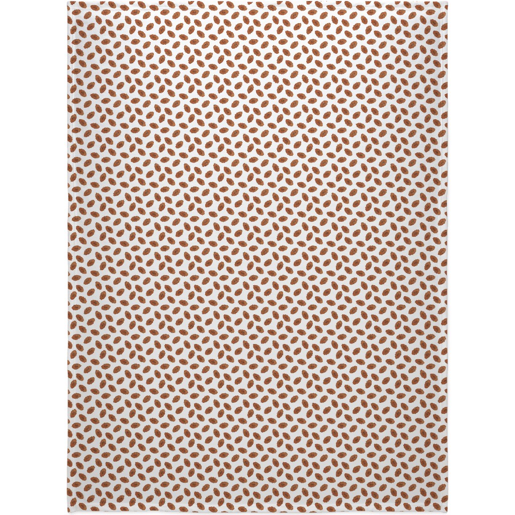 Vintage Football Blanket, Plush Fleece, 60x80, Brown, White