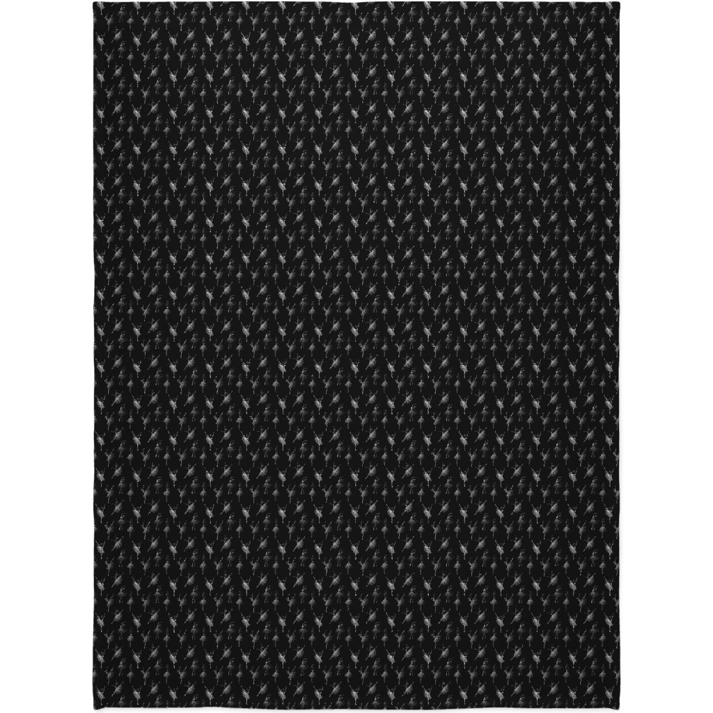 Ballerinas Blanket, Plush Fleece, 60x80, Black