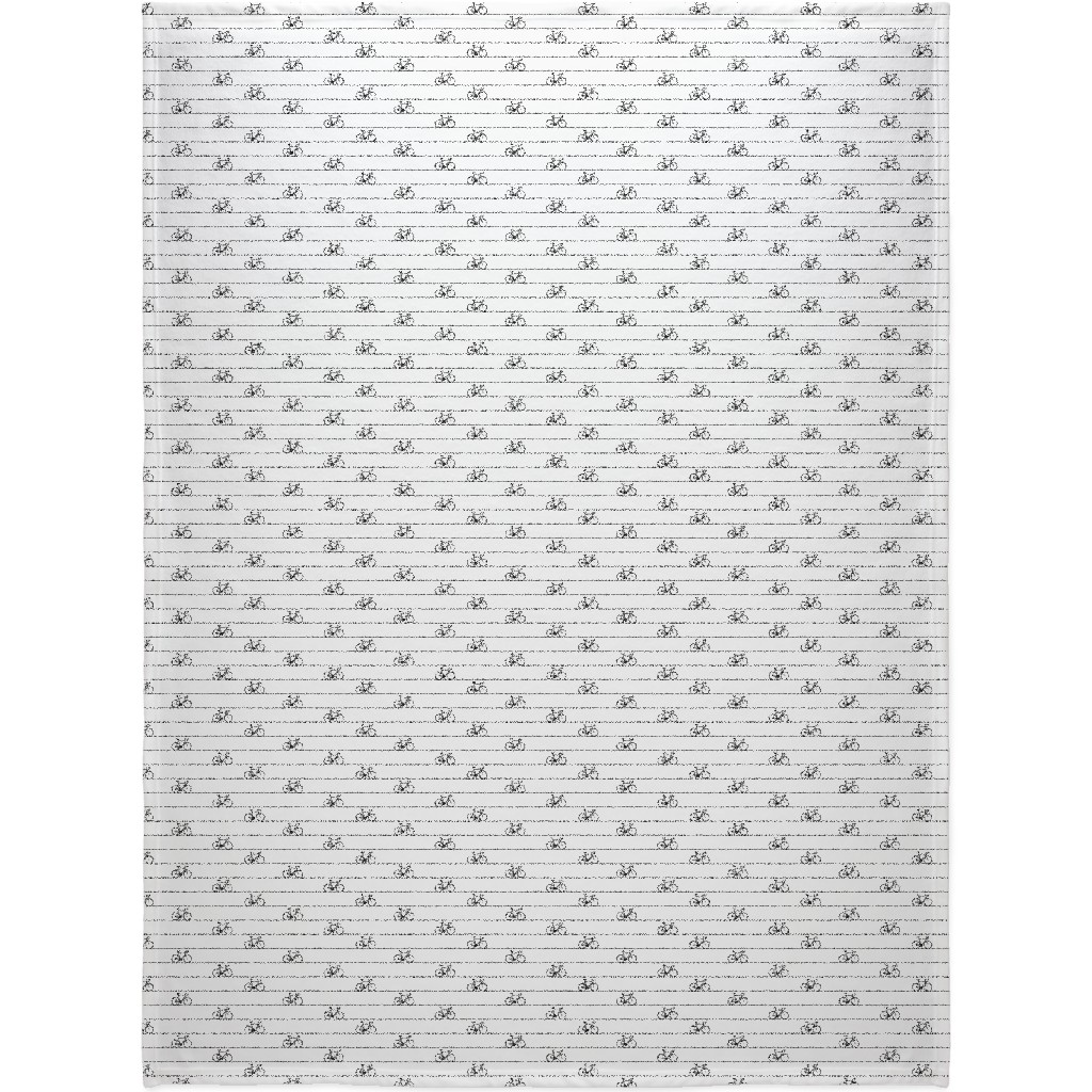 Biking Blanket, Plush Fleece, 60x80, White