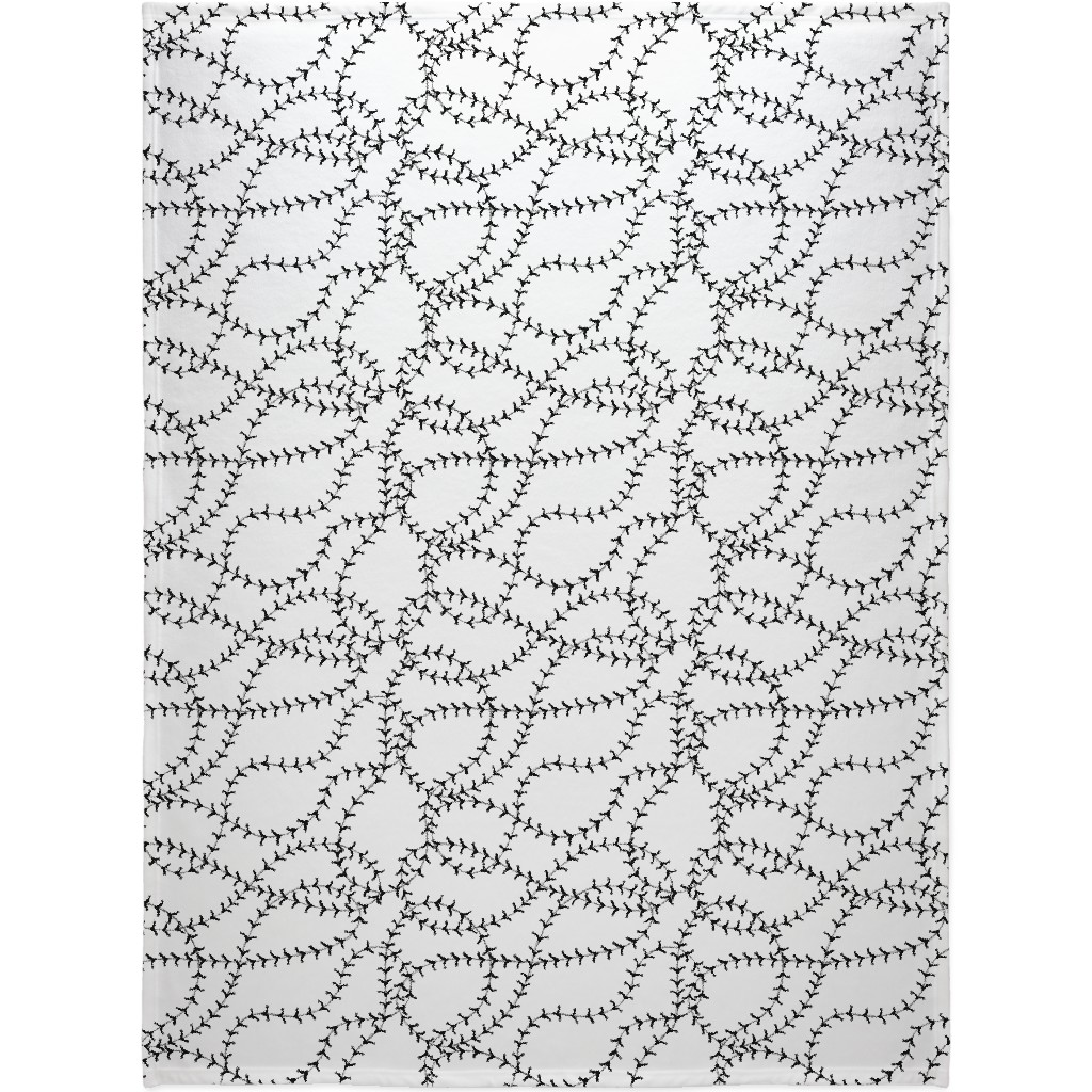 Ball Blanket, Plush Fleece, 60x80, White